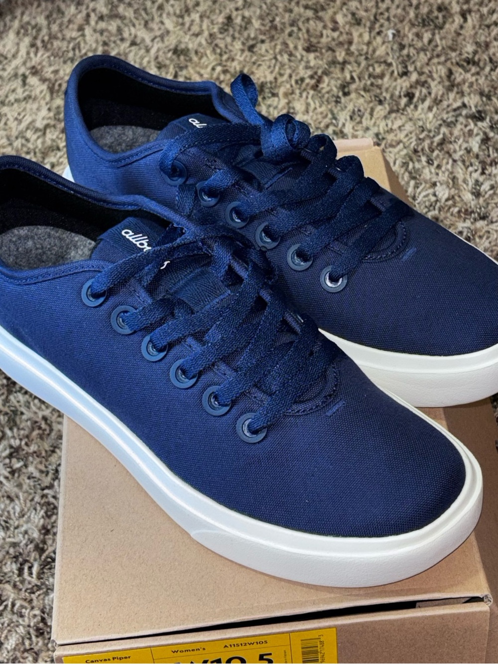 Allbirds Women’s Size 10.5 Tree Piper Blue Running Shoes Casual Comfort Sneakers